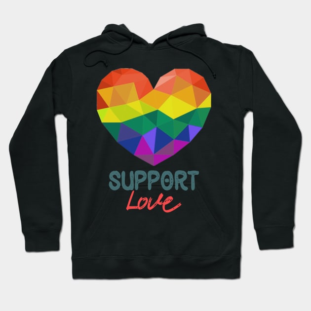 Lgbt Heart Hoodie by reunitedbummer160